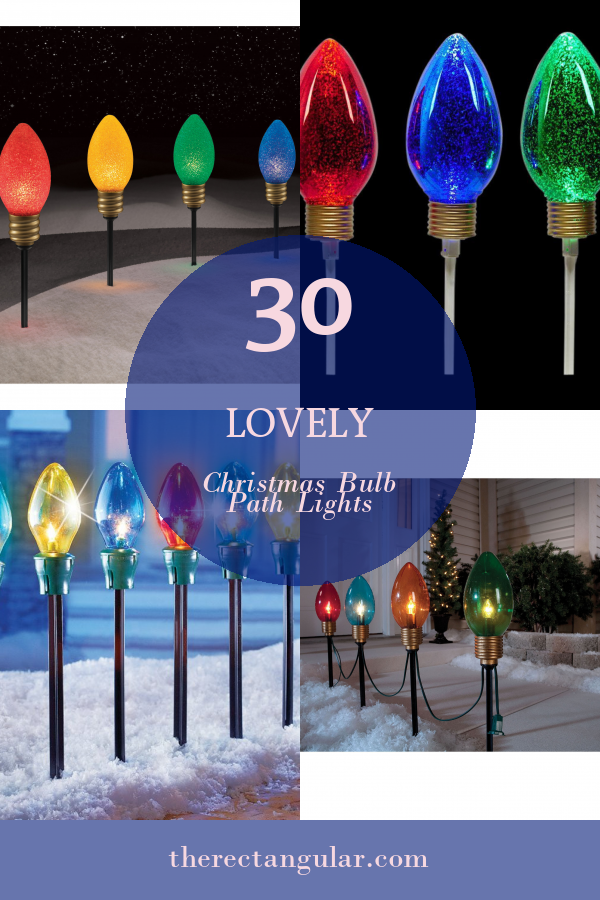 30 Lovely Christmas Bulb Path Lights - Home, Family, Style and Art Ideas