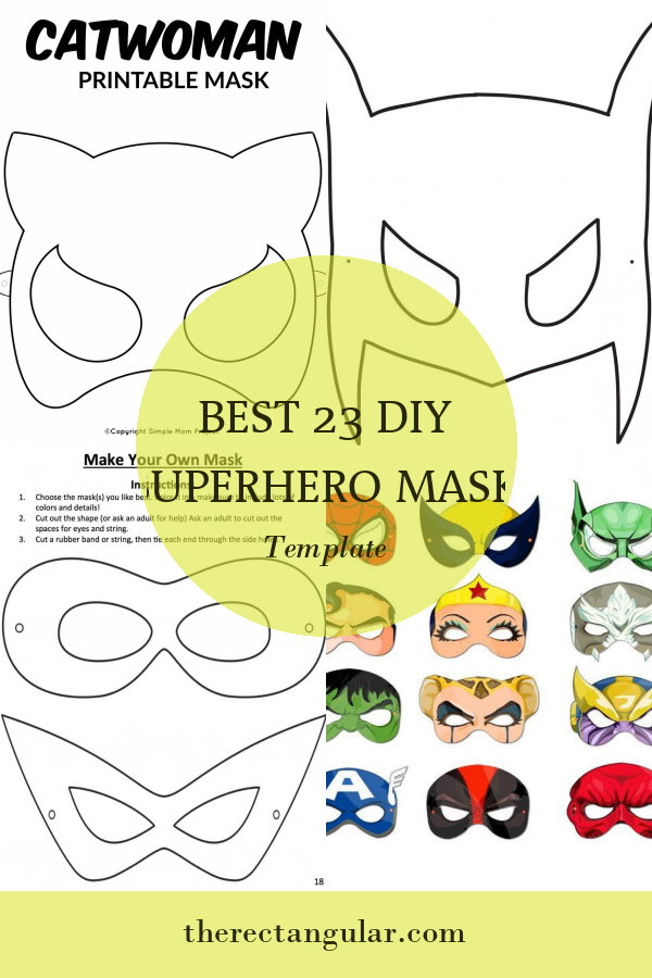 Best 23 Diy Superhero Mask Template - Home, Family, Style and Art Ideas