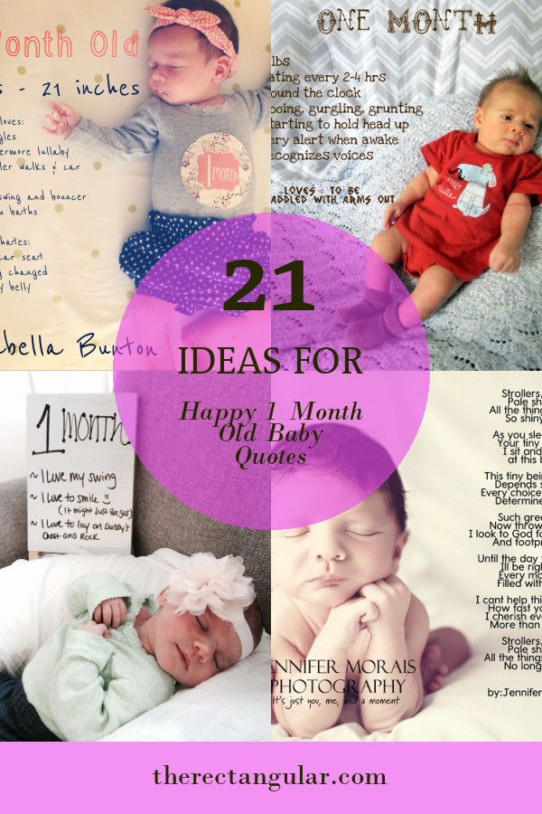 21 Ideas for Happy 1 Month Old Baby Quotes - Home, Family, Style and ...