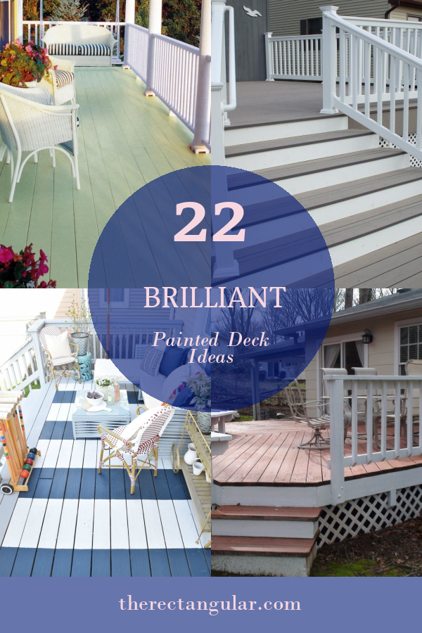 22 Brilliant Painted Deck Ideas - Home, Family, Style and Art Ideas