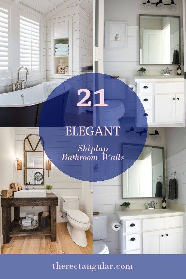 21 Elegant Shiplap Bathroom Walls - Home, Family, Style and Art Ideas