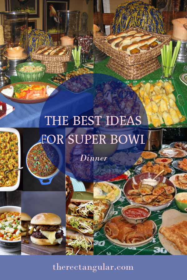 super bowl dinner party menu