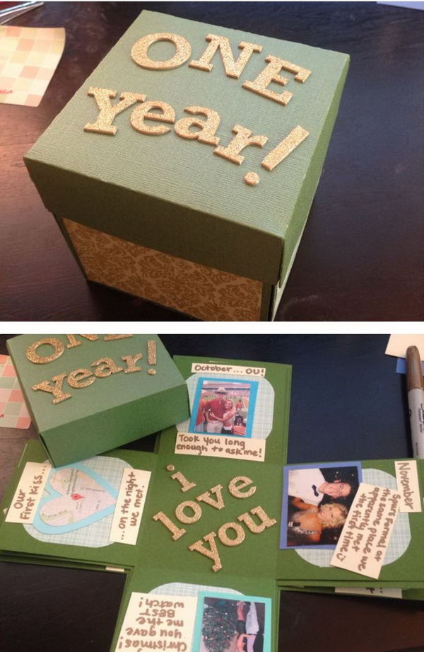 1 Year Gift Ideas For Boyfriend
 30 DIY Gifts For Boyfriend