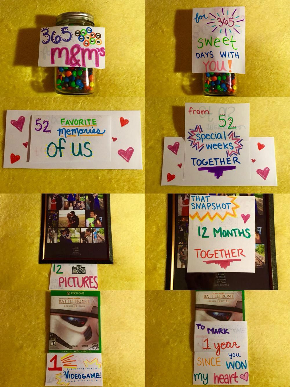 1St Anniversary Gift Ideas For Boyfriend
 Made for my boyfriend for our 1 year anniversary