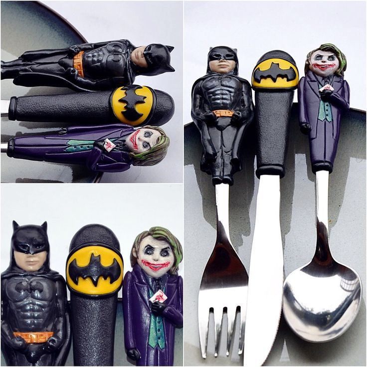 Batman Gift Ideas For Boyfriend
 Batman and Joker Cutlery set Cool Gift for Man Gift for
