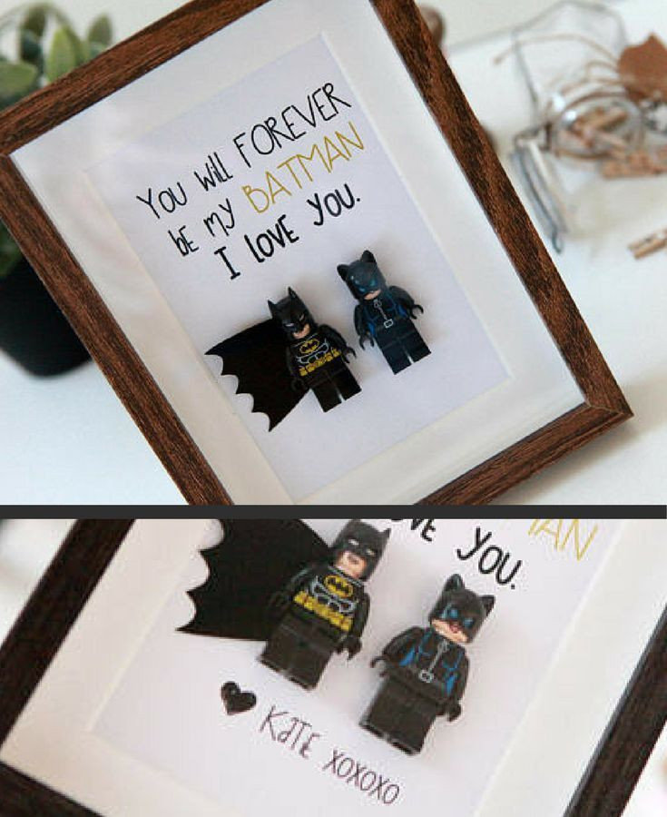 Batman Gift Ideas For Boyfriend
 Personalized Lego Shadowbox You Will FOREVER Be My