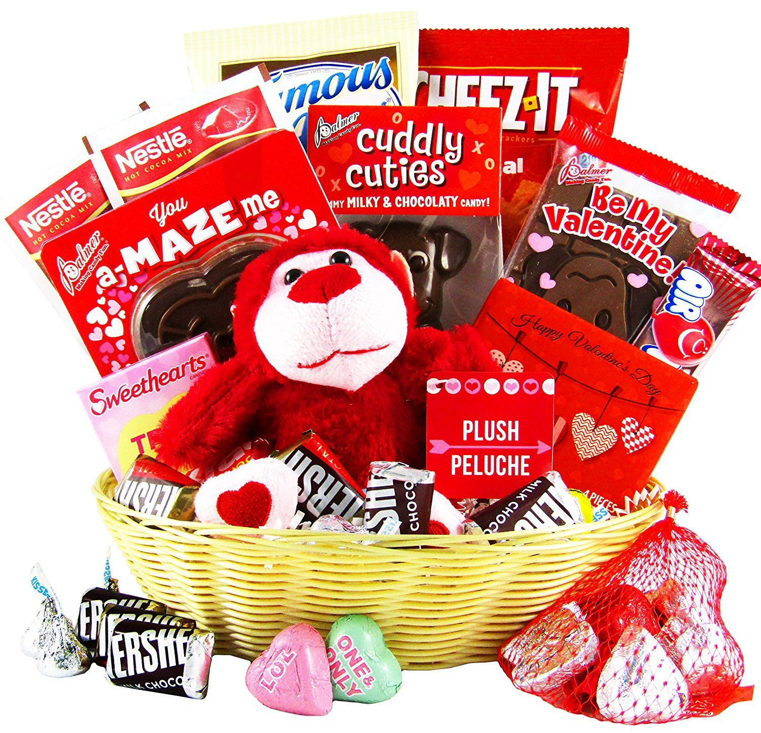 Candy Gift Baskets For Valentines Day
 Valentine s Day Gift Basket Chocolates Candy Hearts