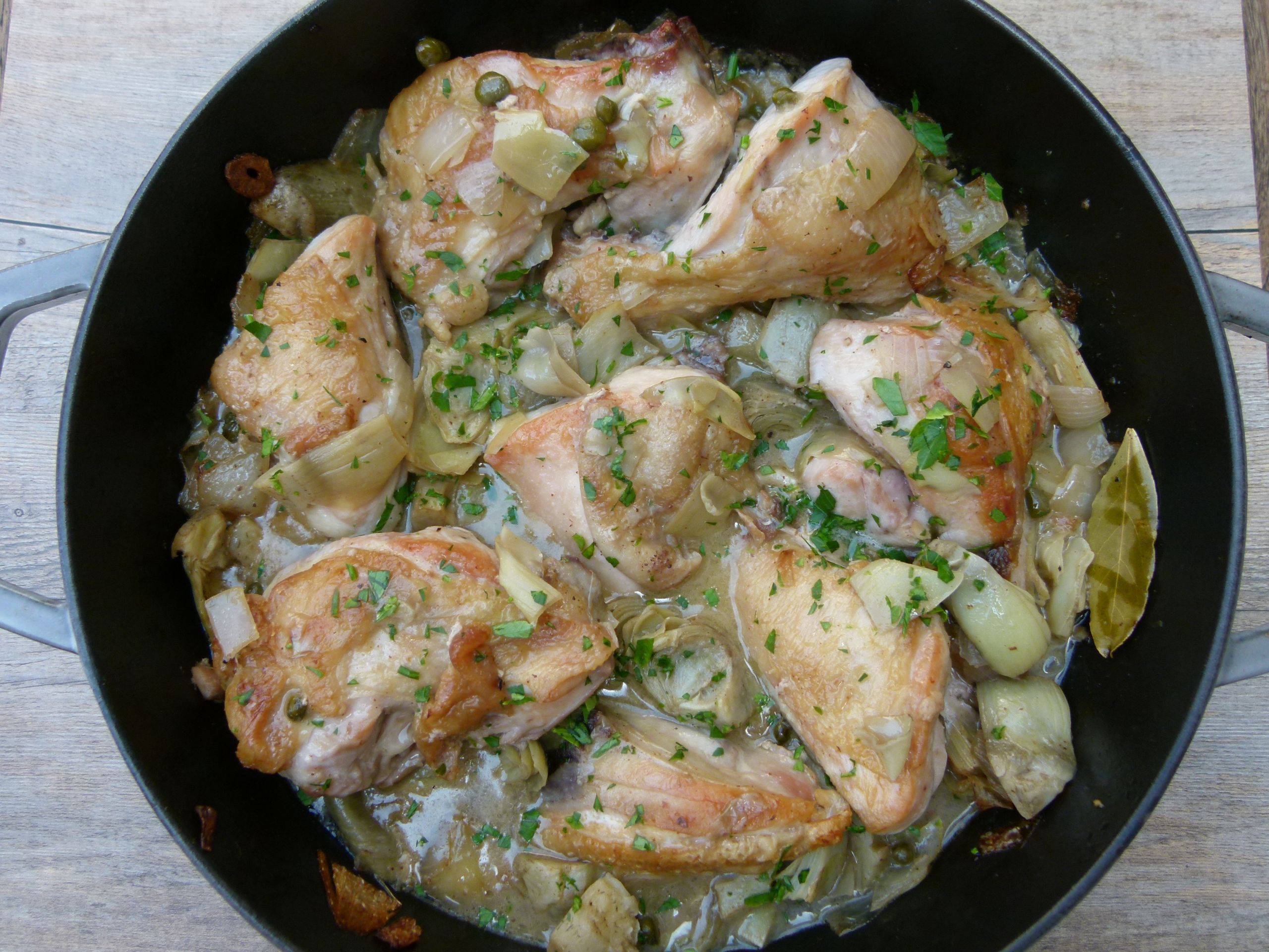 Chicken Recipe For Easter Dinner
 Baked Chicken with Artichokes and Capers Recipe