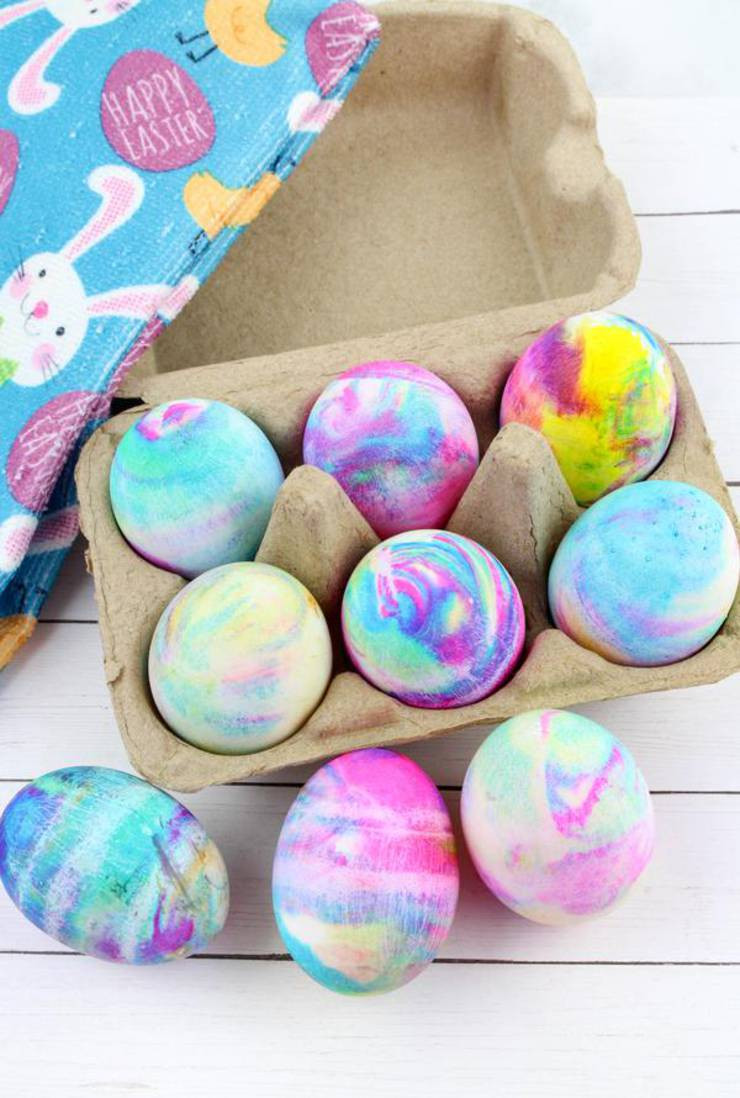 Color Easter Eggs Ideas
 BEST Dyed Easter Eggs How To Tie Dye Easter Eggs With