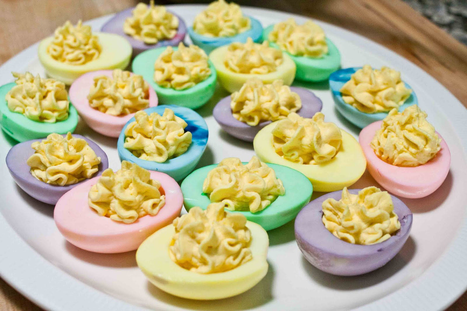 Colored Deviled Eggs for Easter Elegant for the Love Of Food Colored Deviled Eggs