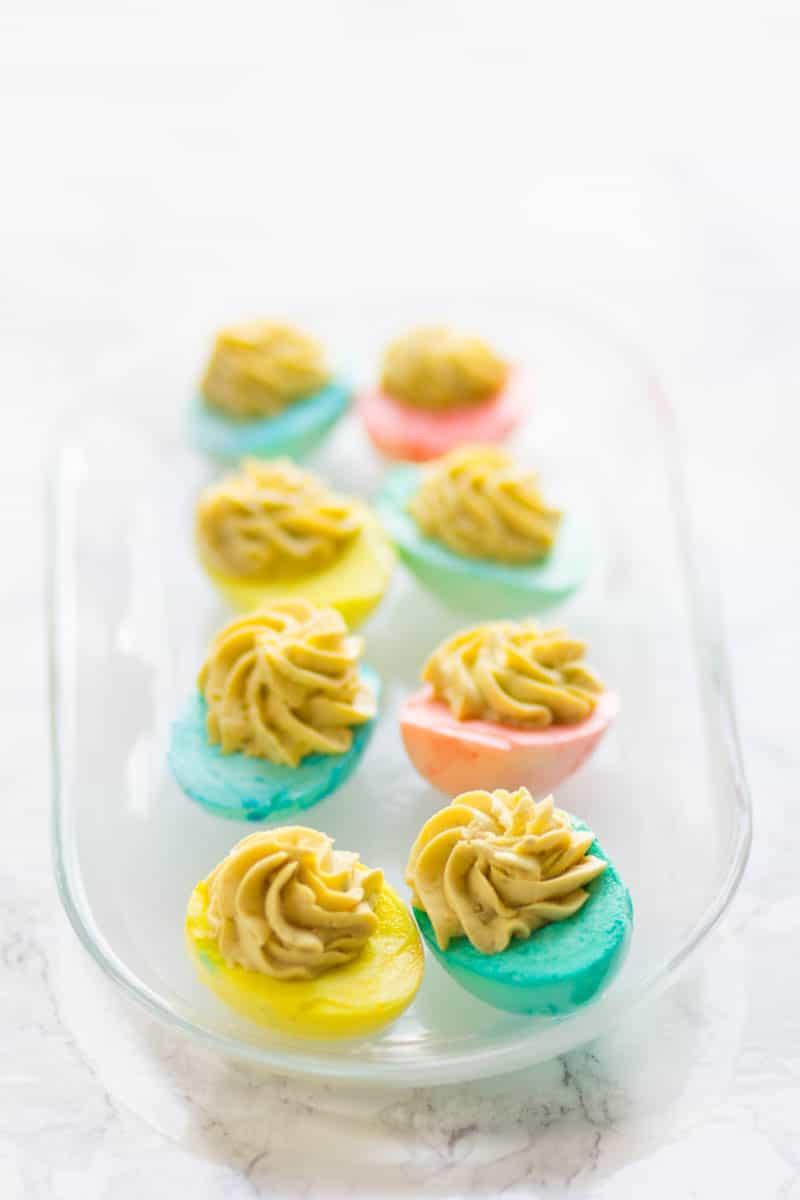 Colored Deviled Eggs For Easter
 Pastel Deviled Eggs Recipe Perfect for Easter