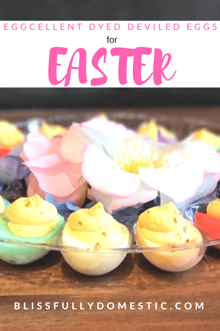 Colored Deviled Eggs For Easter
 Eggcellent Dyed Deviled Eggs for Easter