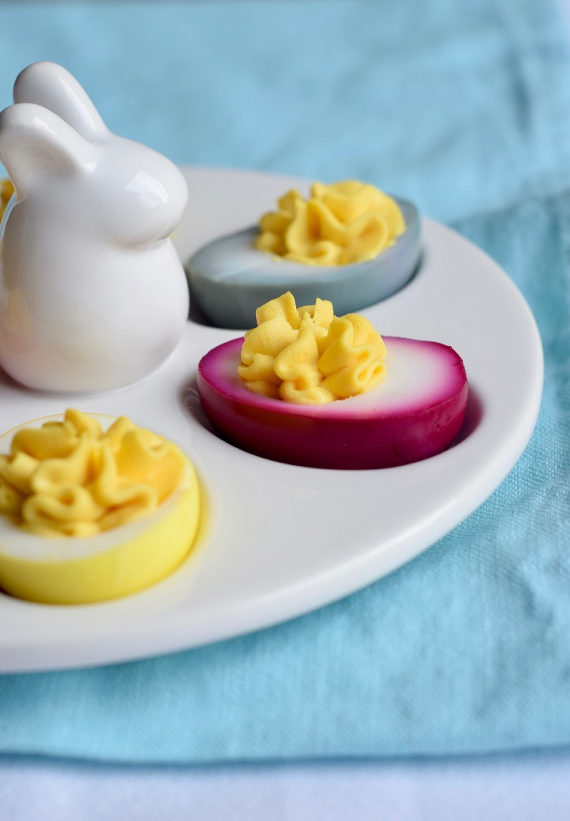Colored Deviled Eggs For Easter
 Naturally Dyed Deviled Eggs and Easter Eggs