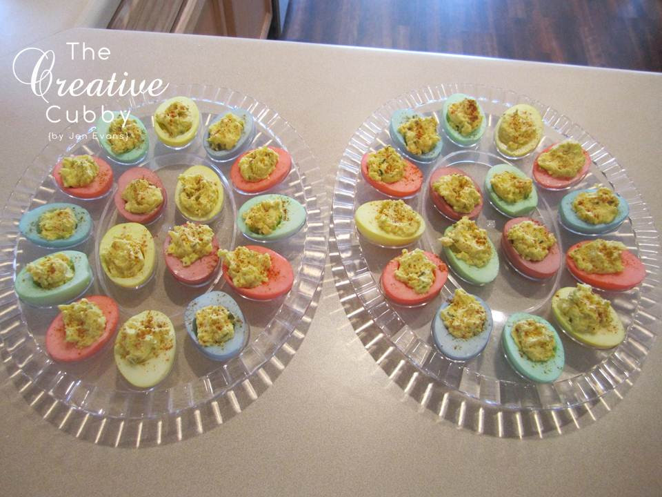 Colored Deviled Eggs For Easter
 The Creative Cubby Easter Colored Deviled Eggs