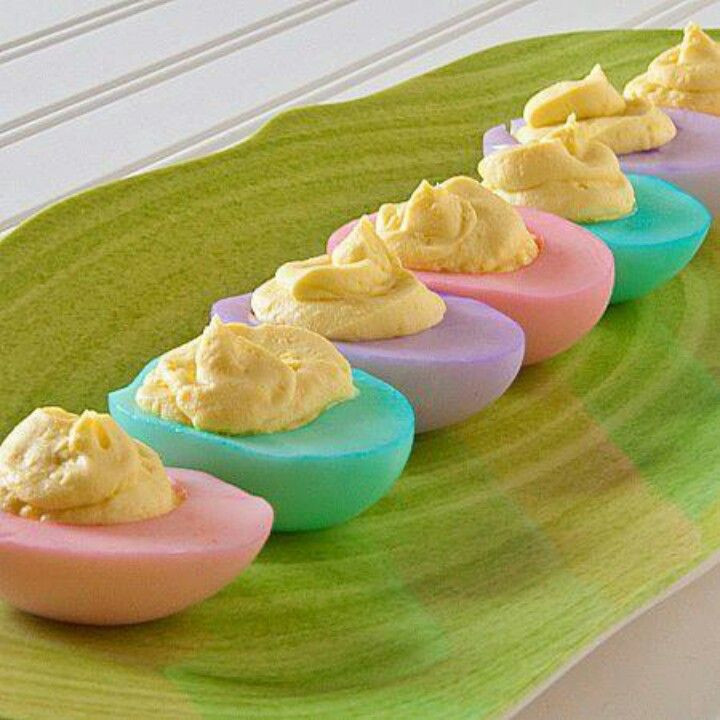 Colored Deviled Eggs For Easter
 Colored Deviled Eggs Recipe