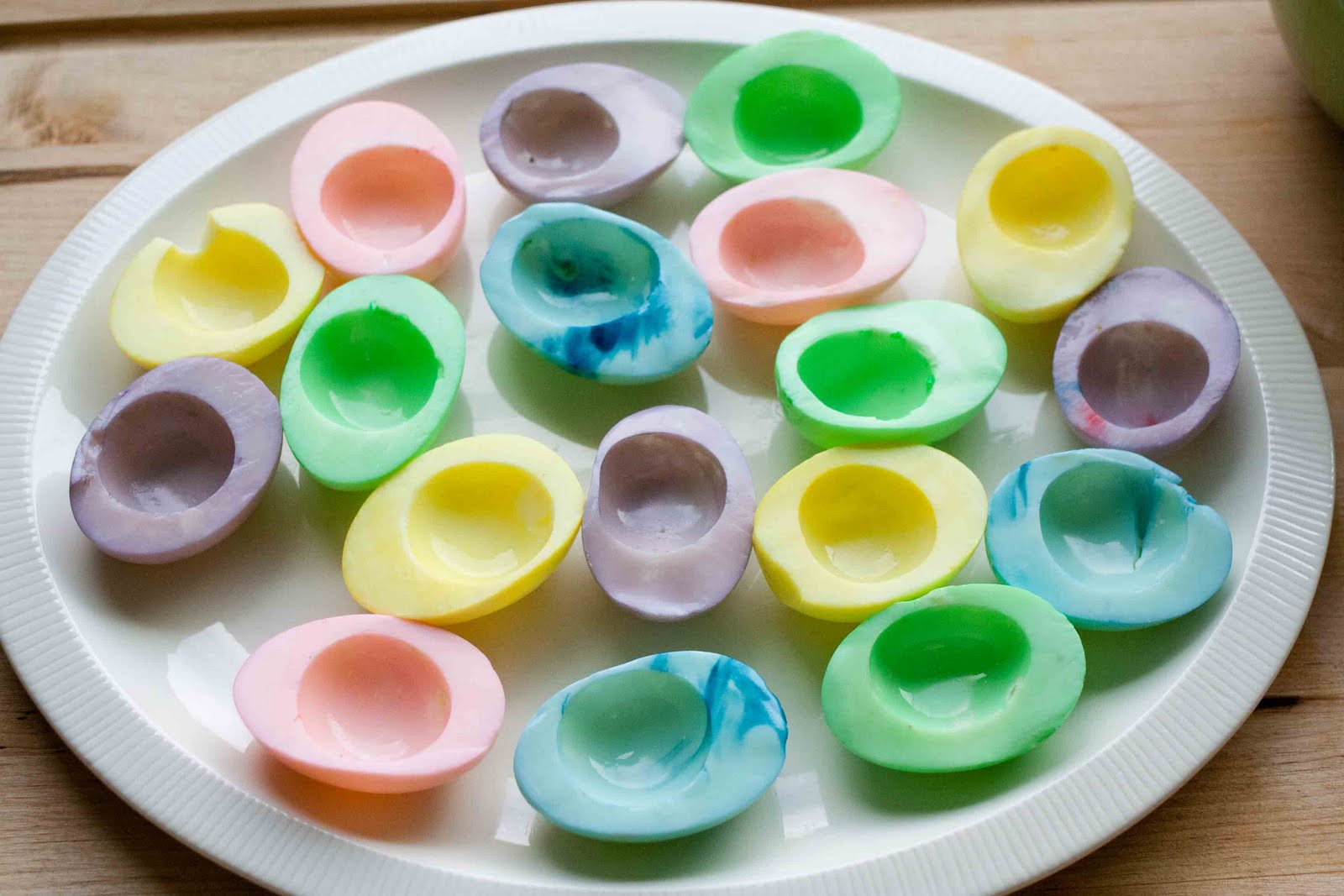 Colored Deviled Eggs For Easter
 For the Love of Food Colored Deviled Eggs