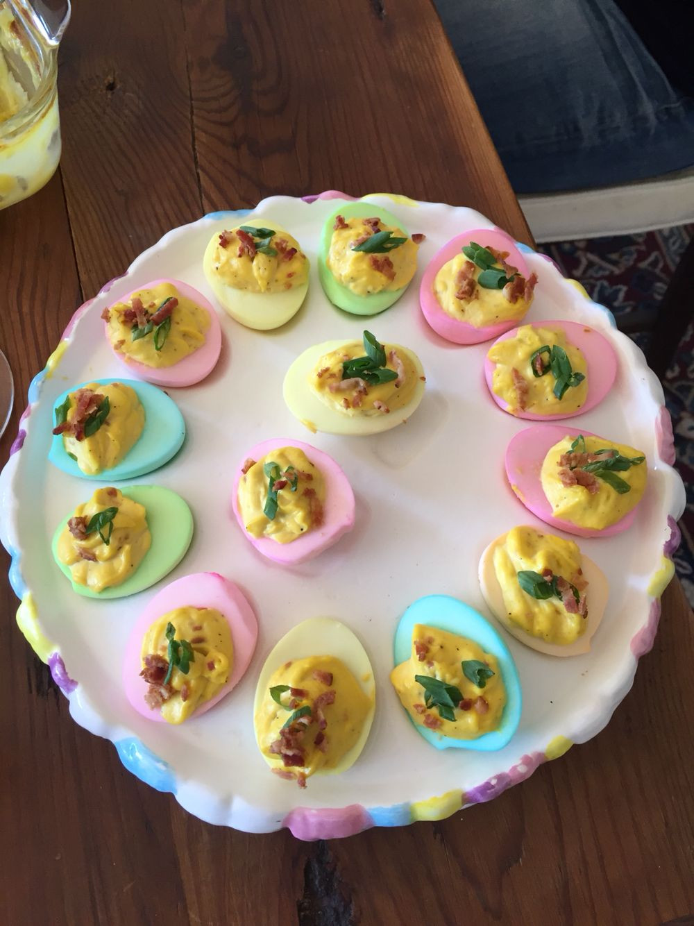 Colored Easter Deviled Eggs
 Easter colored Deviled eggs