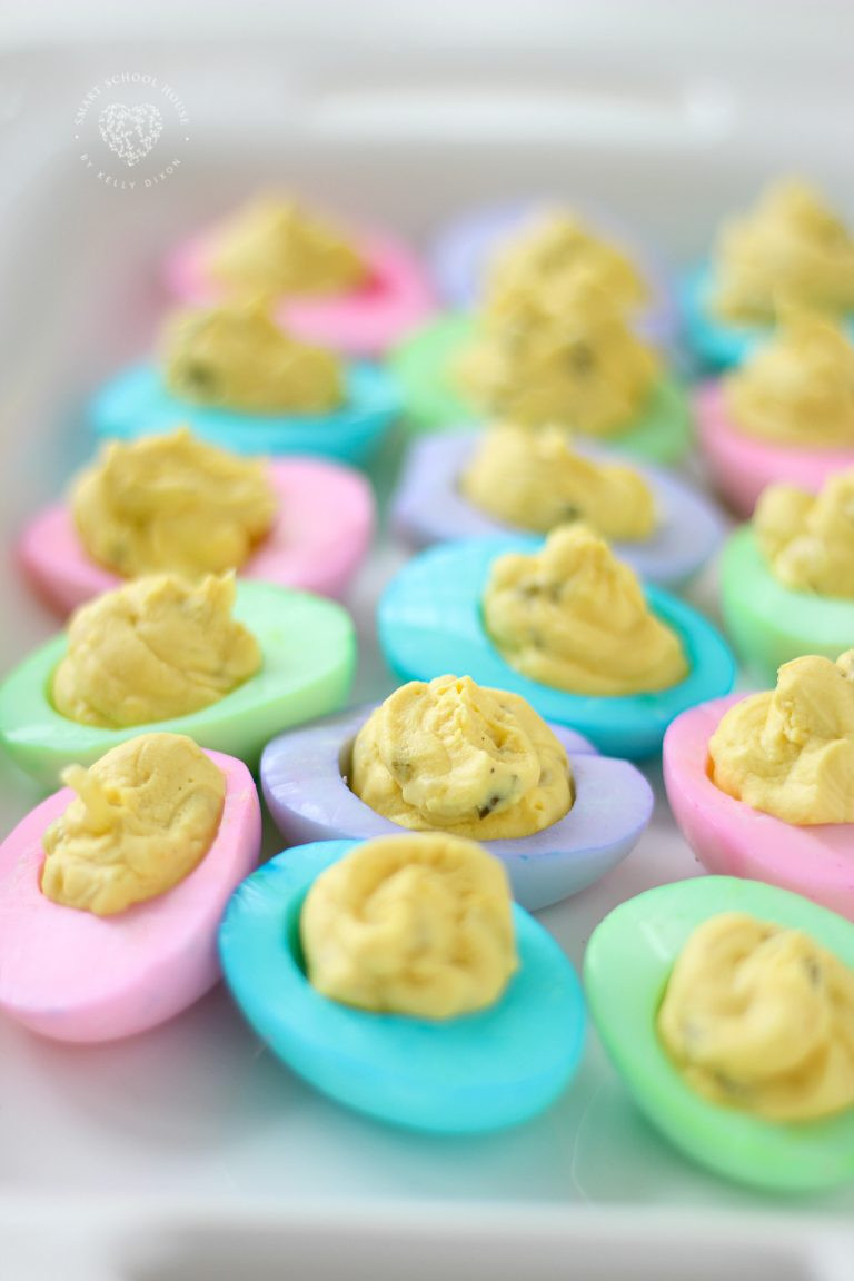 Colored Easter Deviled Eggs
 Colored Deviled Eggs for Easter