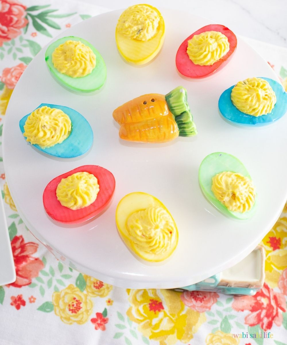 Colored Easter Deviled Eggs
 Easter Colored Deviled Eggs