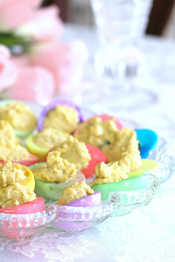 Colored Easter Deviled Eggs
 Colored Deviled Eggs for Easter
