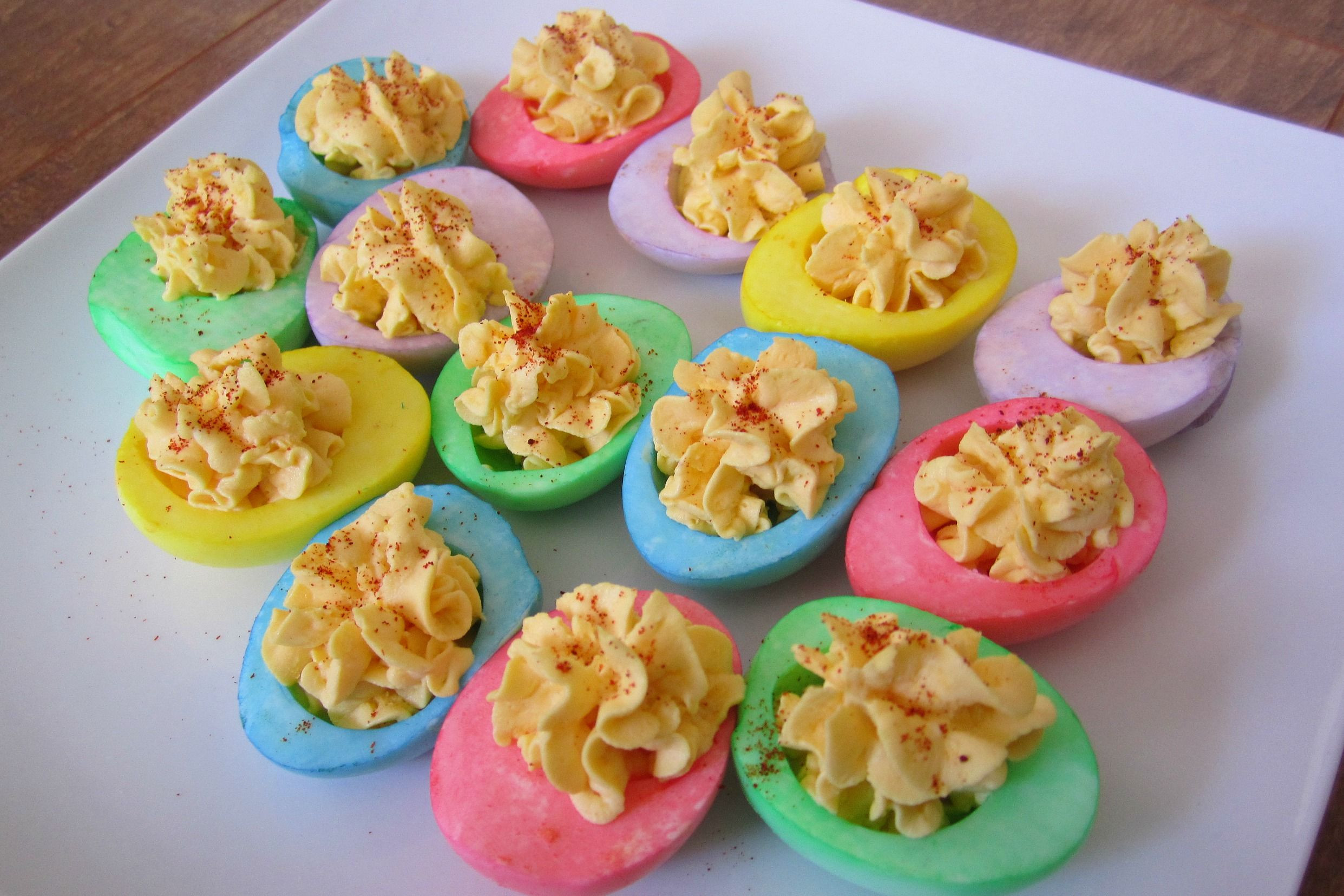 Colored Easter Deviled Eggs
 Colored Deviled Eggs