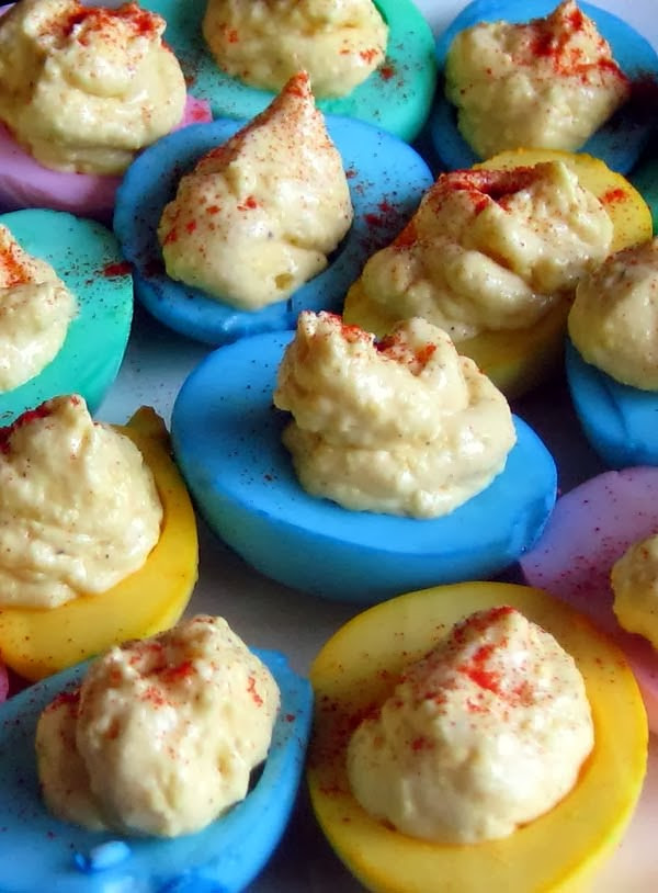 Colored Easter Deviled Eggs
 Colored Deviled Eggs Recipe Food Fun and Happiness