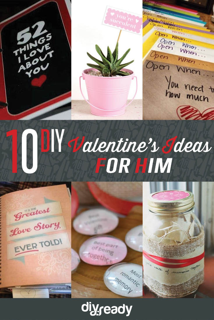 Creative Valentine Day Gift Ideas For Him
 10 Valentines Day Ideas for Him DIY Ready