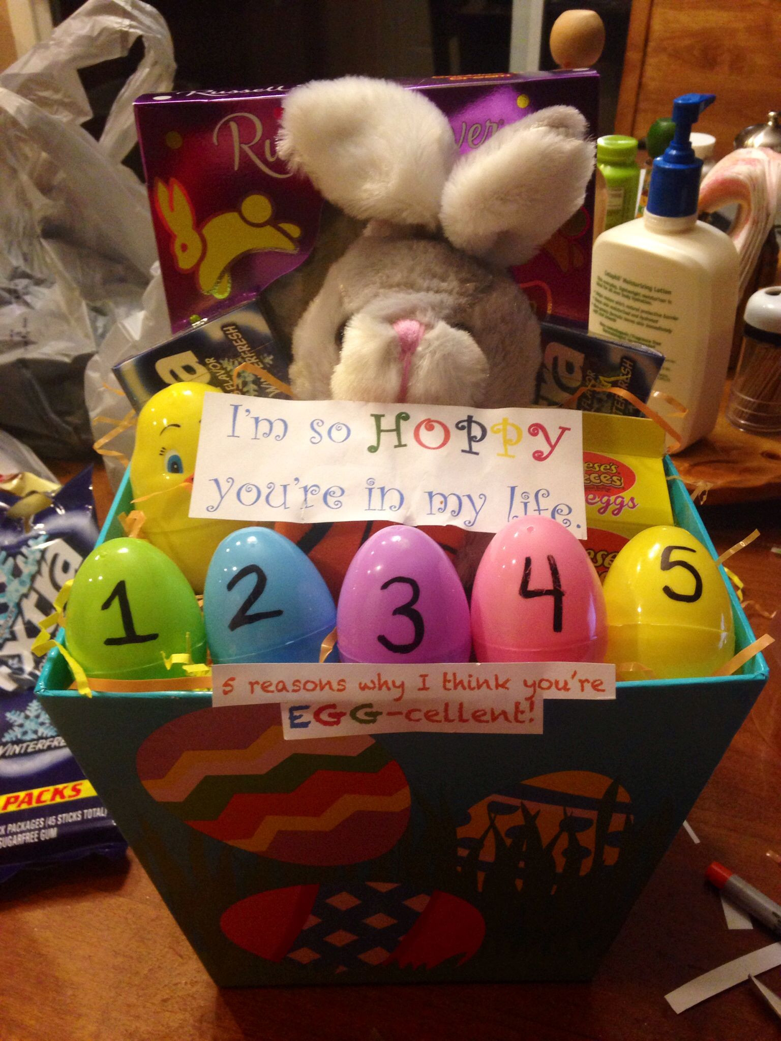Cute Easter Basket Ideas for Boyfriend Unique Easter Basket for Girlfriend Boyfriend &quot;i M so Hoppy You