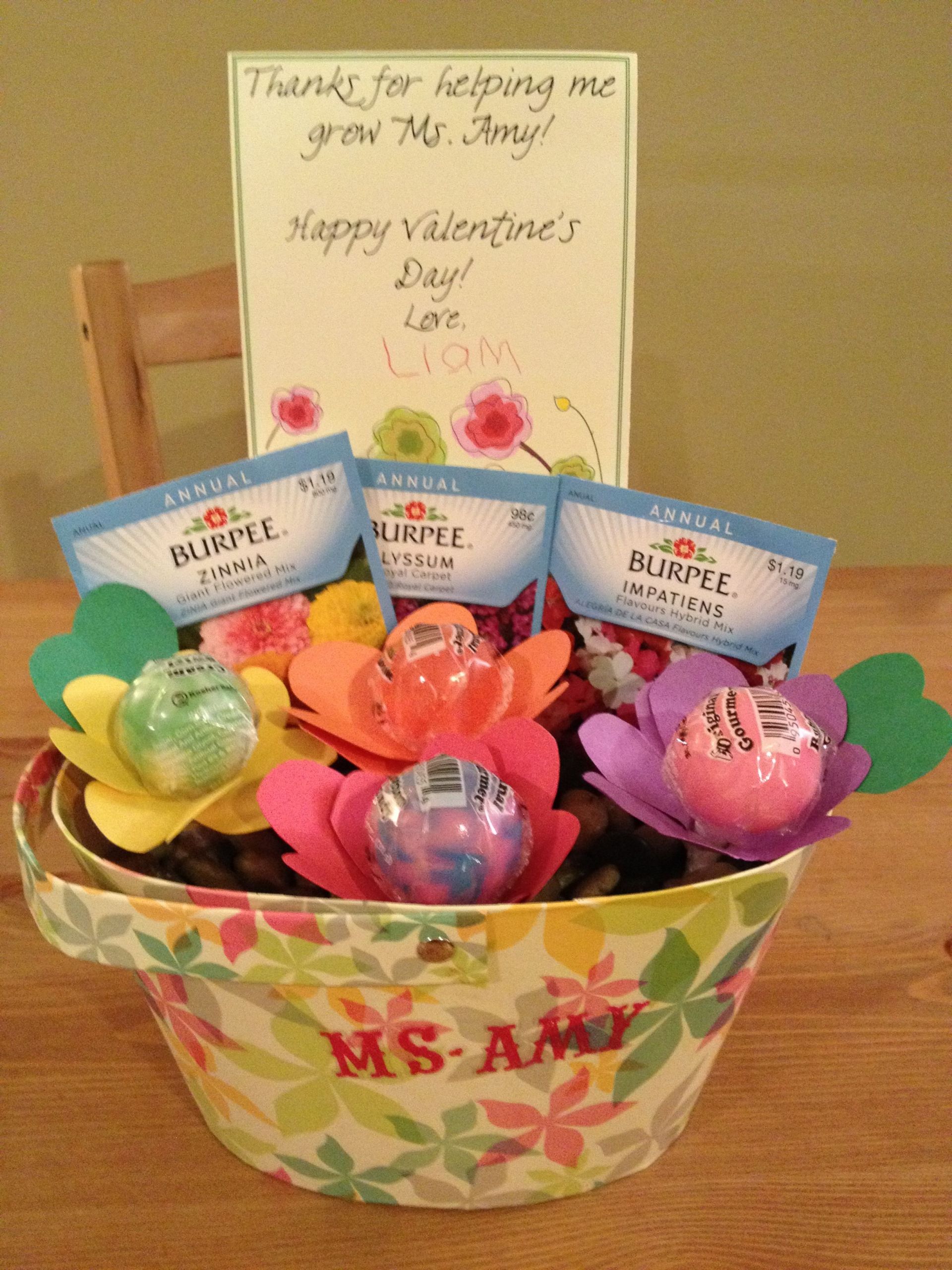 Daycare Valentine Gift Ideas
 Valentine s Gift for Liam s preschool teacher lipops