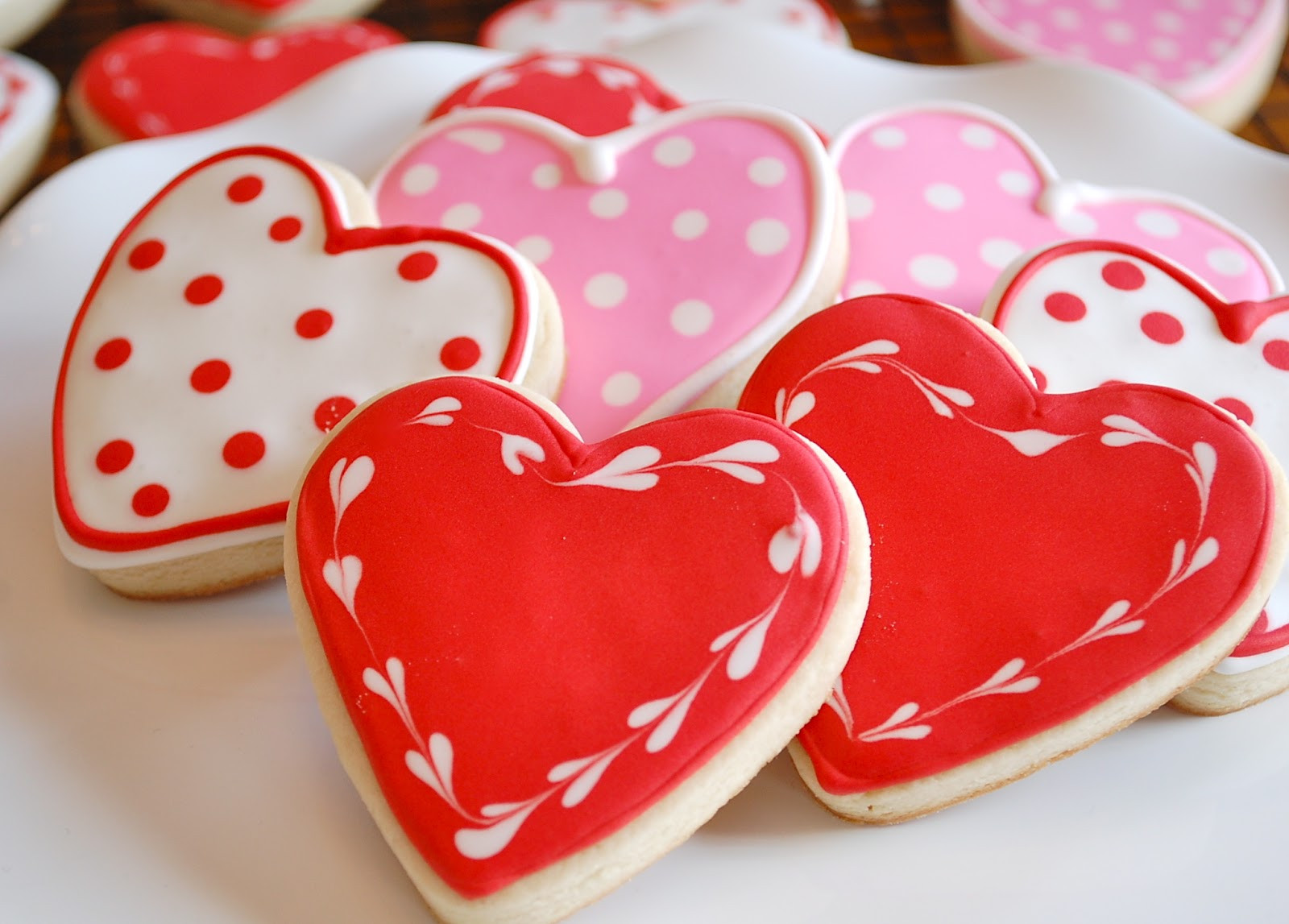 Decorating Valentine Sugar Cookies
 Chef Mommy Valentine s Day Heart Sugar Cookies