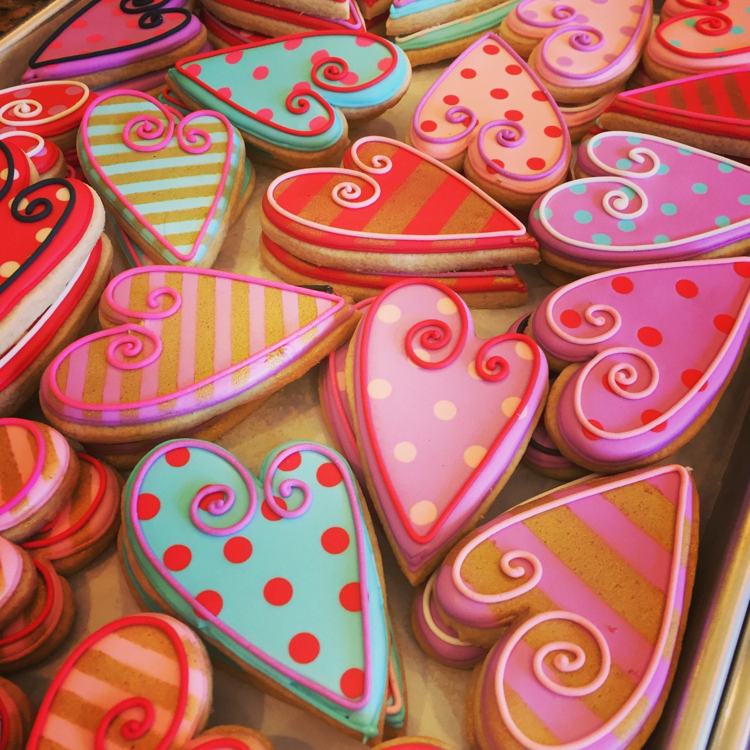 Decorating Valentine Sugar Cookies
 Valentine s Day Decorated Sugar Cookies 1 dozen