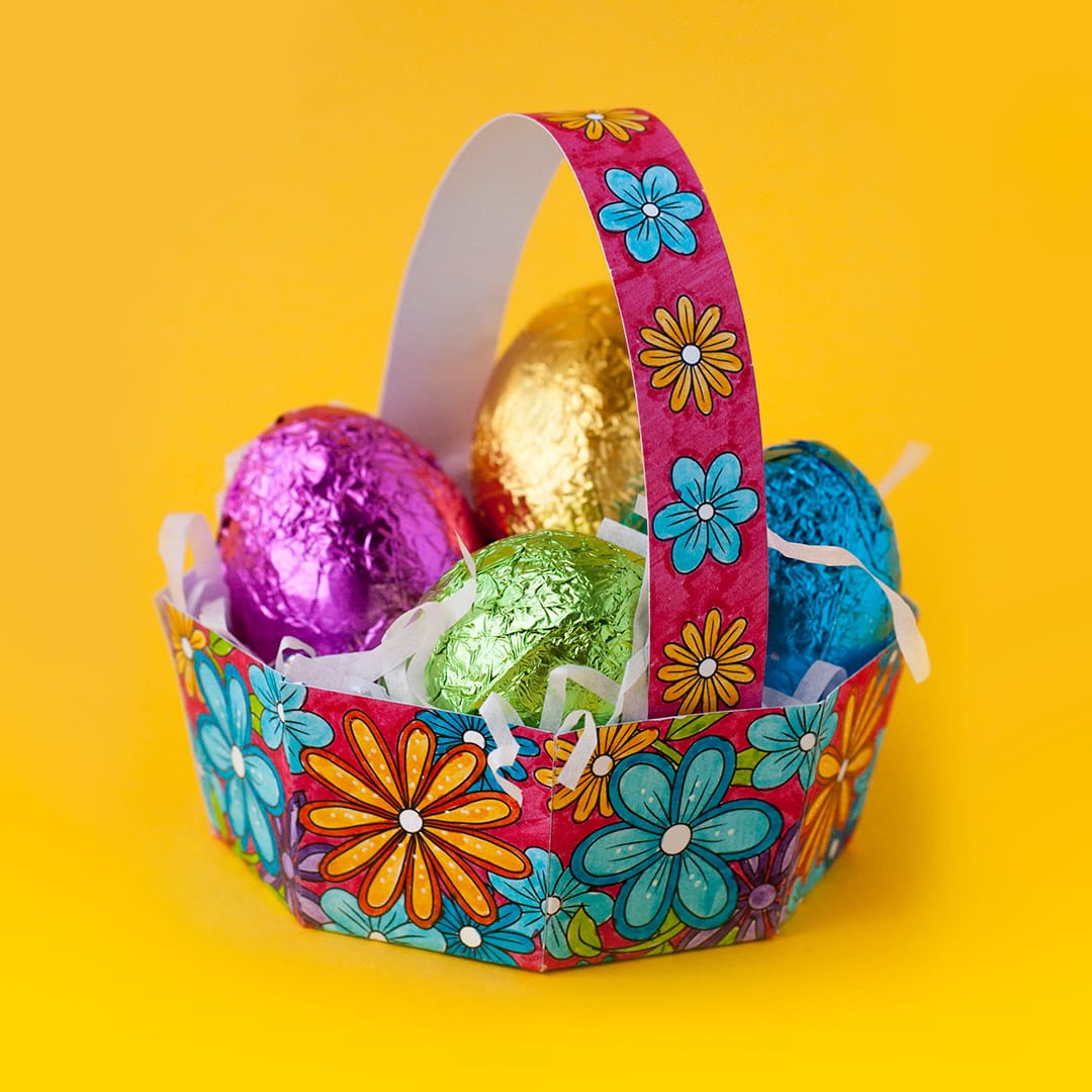 Diy Easter Basket
 Free DIY Easter Egg Basket Template Sarah Renae Clark
