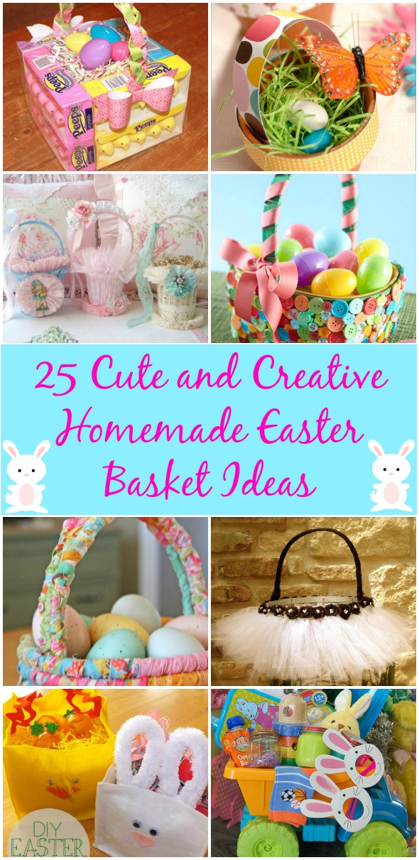 Diy Easter Gifts
 25 Cute and Creative Homemade Easter Basket Ideas DIY
