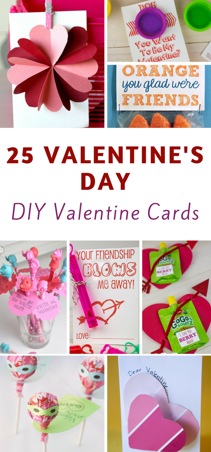 Diy Valentines Day
 25 Easy DIY Valentine s Day Cards The Frugal Navy Wife