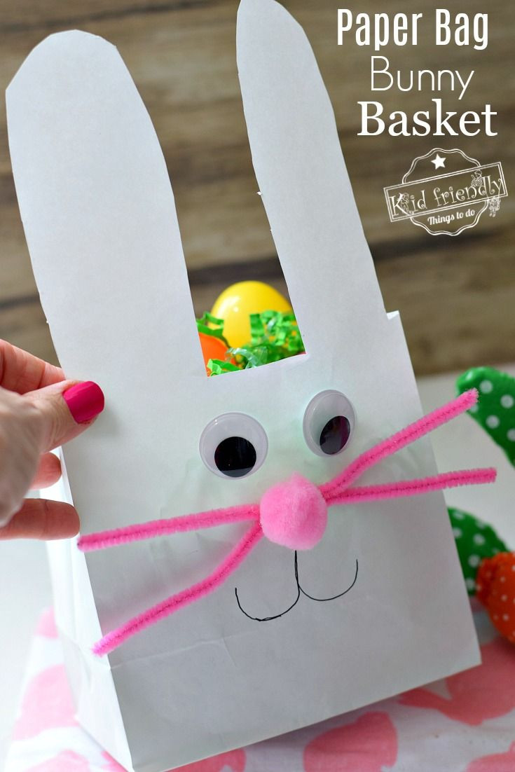 Easter Bag Ideas
 A Paper Bag Easter Bunny Gift Bag An Easter Craft Idea