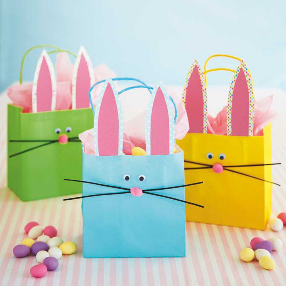 Easter Bag Ideas
 Take these bunny t bags on a fun Easter egg hunt