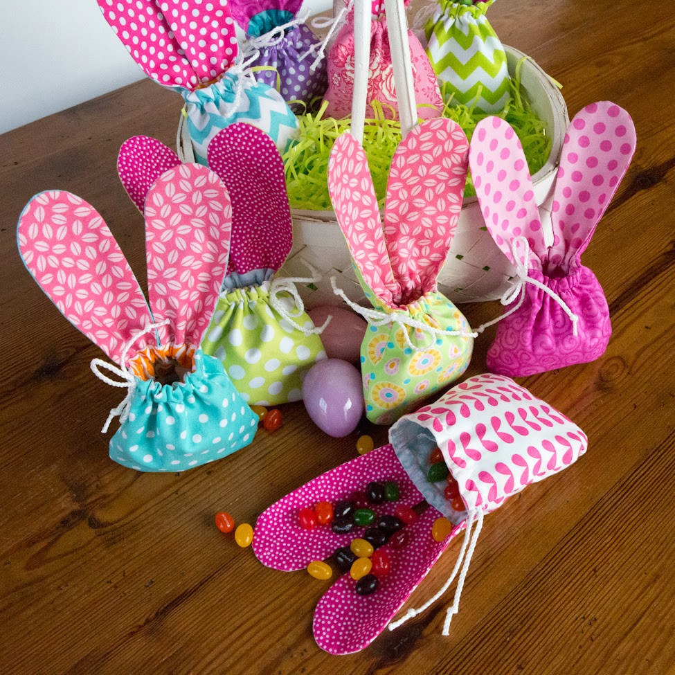 Easter Bag Ideas
 Bunny Ears" Jelly Bean Drawstring Bags Easter Gift bags