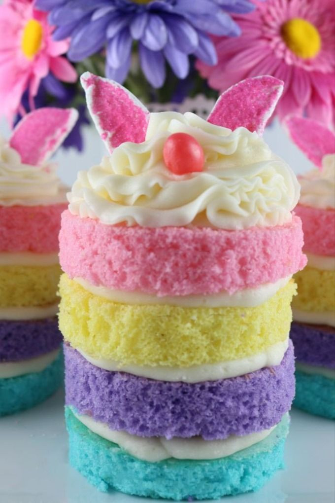 Easter Bunny Desserts
 Bunny Mini Cakes