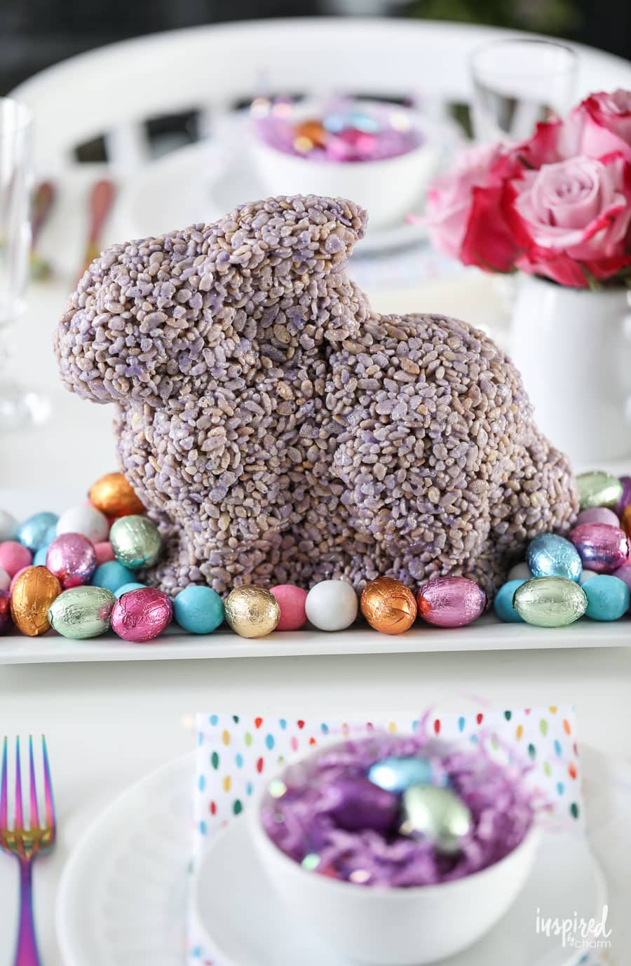 Easter Bunny Desserts
 Bunny Rice Krispies Treat dessert recipe for spring and