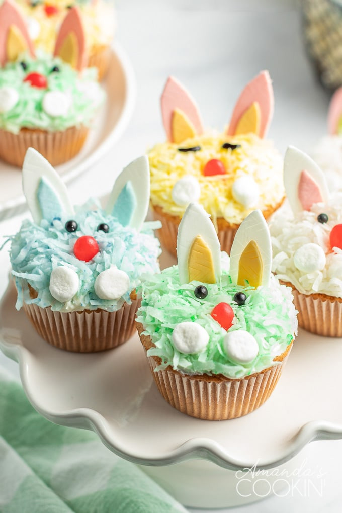 Easter Bunny Desserts
 Easter Bunny Cupcakes Amanda s Cookin Easter Desserts