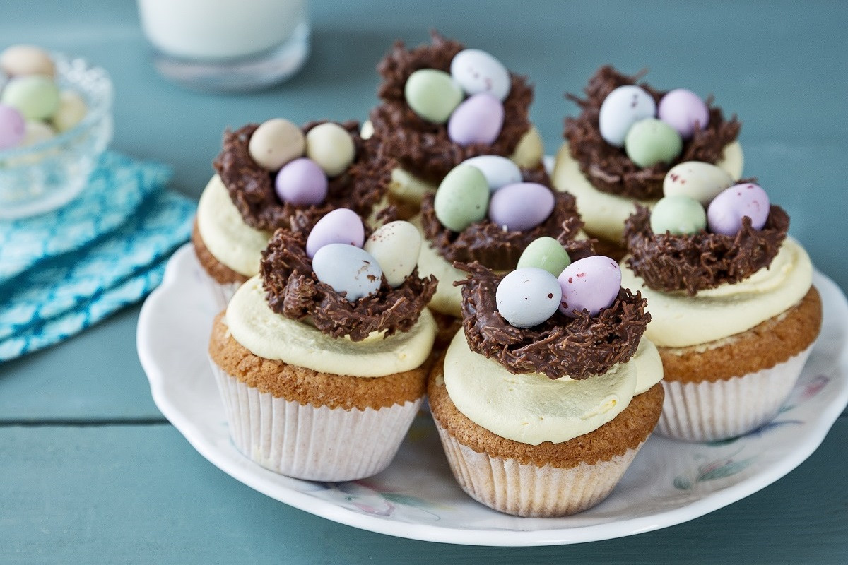 Easter Cupcakes Recipes Lovely Easter Cupcakes with Nests Recipe