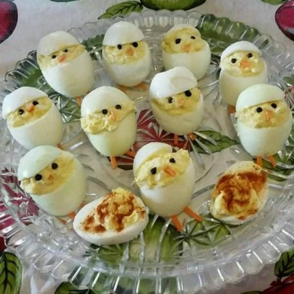 Easter Deviled Eggs Chicks
 Easter Chick Deviled Eggs