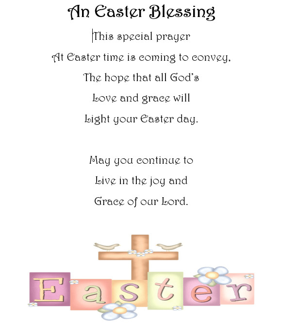 Easter Dinner Blessing
 Easter Dinner Prayer For Children Displaying Grace
