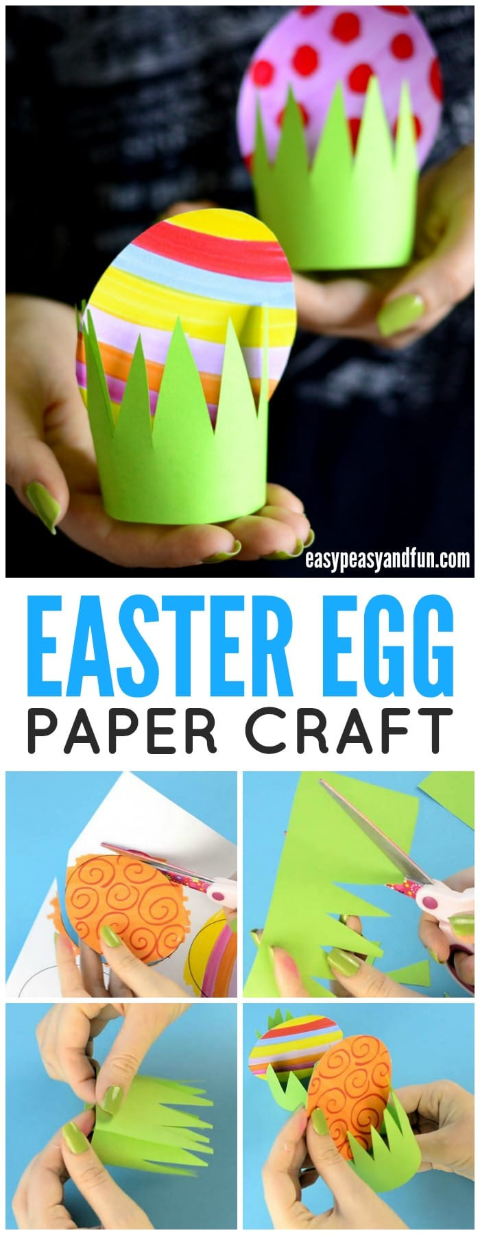 Easter Egg Craft
 Paper Easter Egg Craft Idea Easy Peasy and Fun
