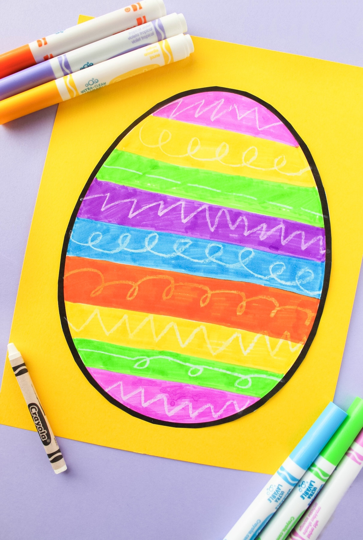 Easter Egg Craft
 Crayon Resist Easter Egg Craft Simply Bessy