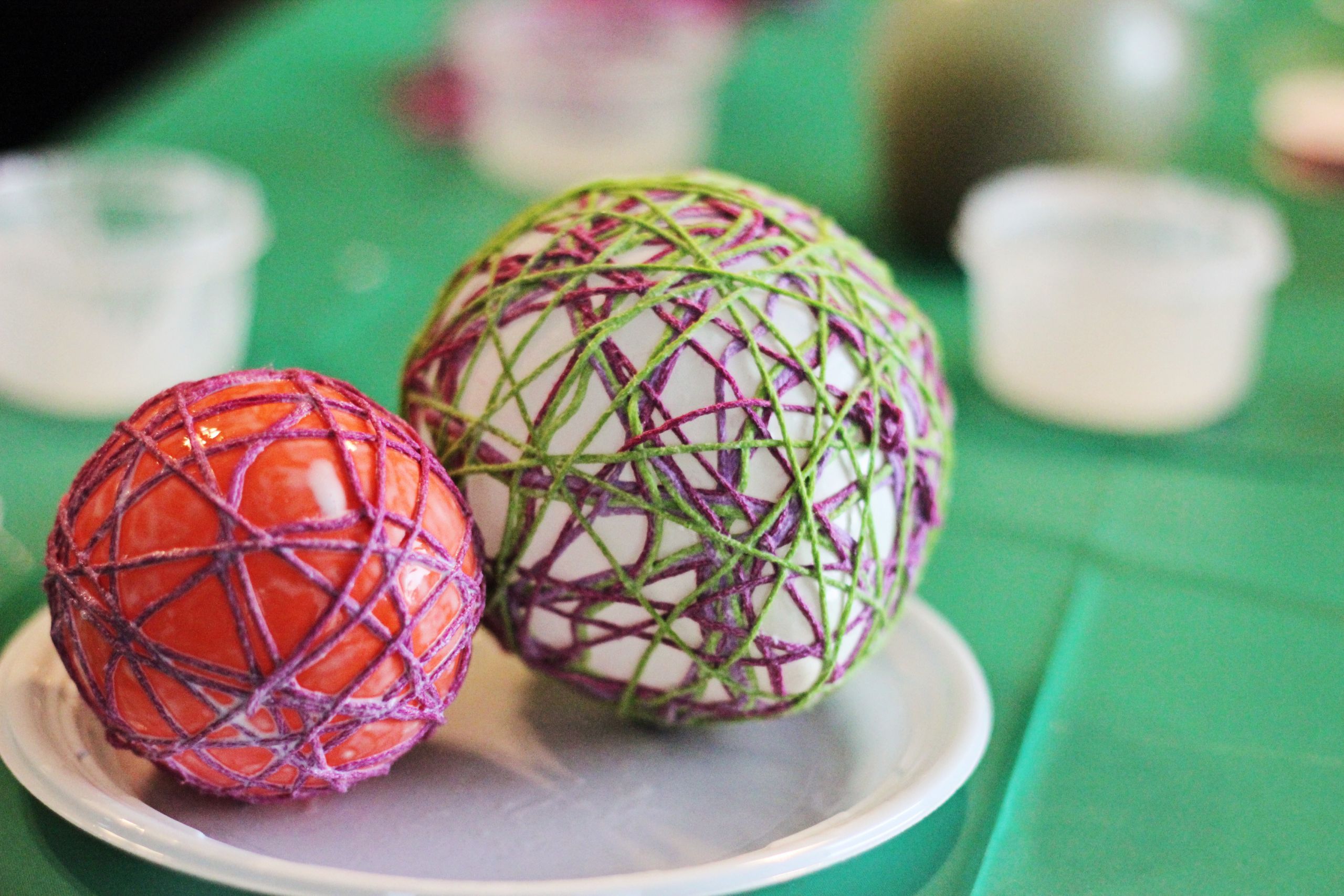 Easter Egg Craft
 Yarn Easter Egg Craft Make String Easter Eggs