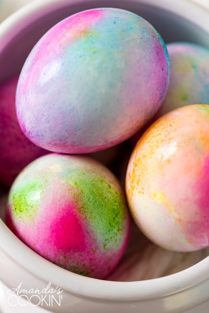 Easter Egg Dye Ideas
 Tie Dye Easter Eggs how to Amanda s Cookin Easter