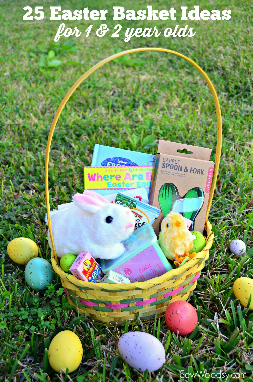 Easter Gifts For 2 Year Old
 25 Easter Basket Ideas for 1 & 2 Year Olds Sew Woodsy