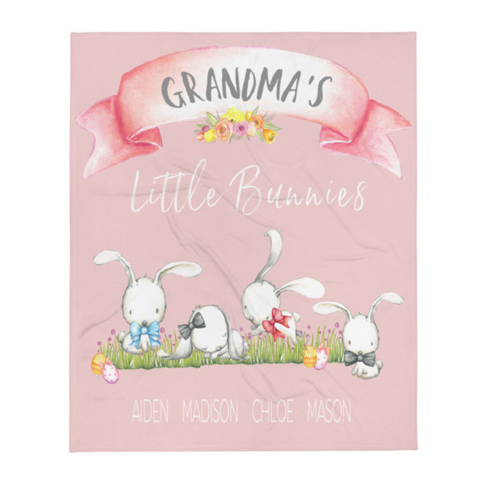 Easter Gifts For Grandparents
 Easter Throw Blanket for Grandparents Gift Personalized