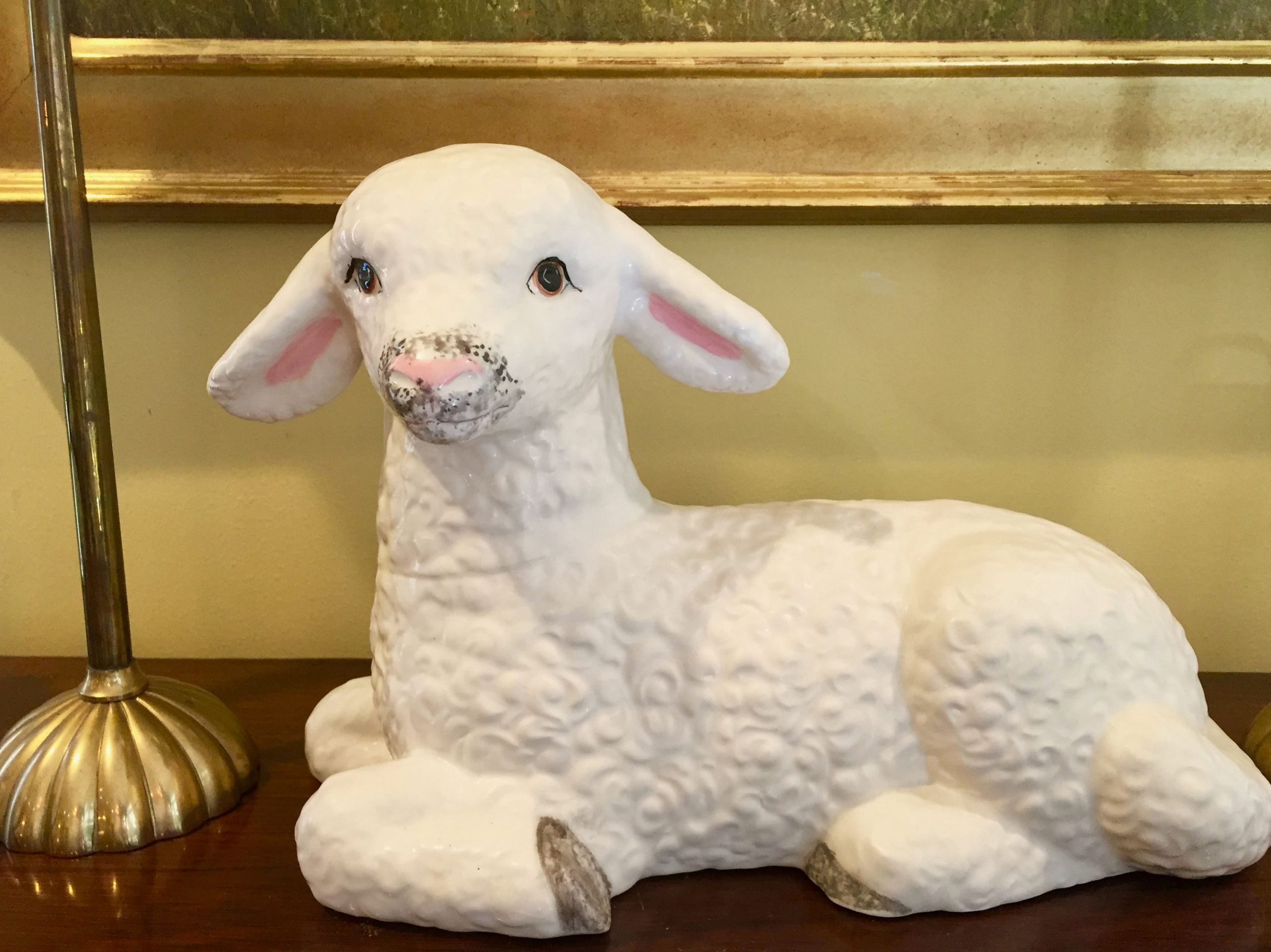 Easter Lamb Decorations
 Lamb Statue Vintage Ceramic Lamb Figurine Centerpiece